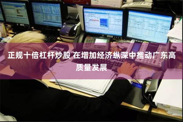 正规十倍杠杆炒股 在增加经济纵深中推动广东高质量发展