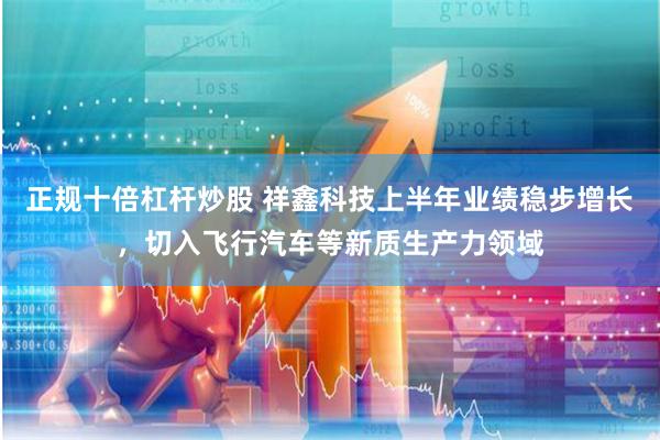 正规十倍杠杆炒股 祥鑫科技上半年业绩稳步增长，切入飞行汽车等新质生产力领域