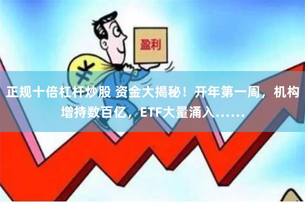正规十倍杠杆炒股 资金大揭秘！开年第一周，机构增持数百亿，ETF大量涌入……